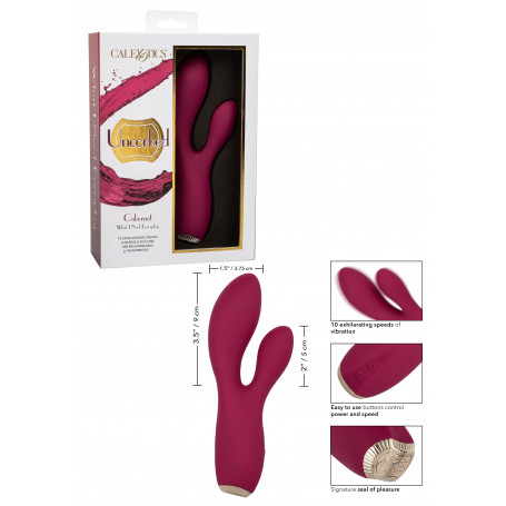 Vibratore vaginale rabbit fallo vibratore doppio in silicone ricaricabile sextoy