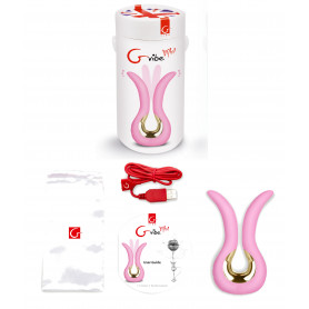 Vibratore vaginale doppio in silicone stimolatore punto G clitoride ricaricabile