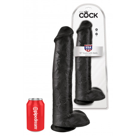 Fallo grande nero pene finto con ventosa e testicoli realistico dildo BIG black