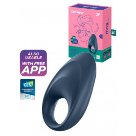 Anello fallico in silicone ricaricabile con app stimolante coppia ritardante men