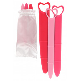 Dilatatore vaginale in silicone stimolatore kit 3 pz massaggio pavimento pelvico