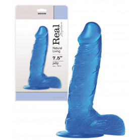 Fallo realistico vaginale anale dildo con ventosa e testicoli pene finto morbido