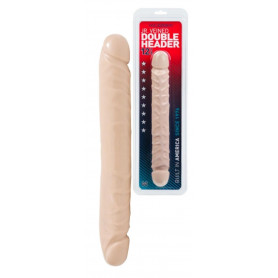 Fallo realistico doppio grande dildo vaginale anale pene finto morbido sexy toys