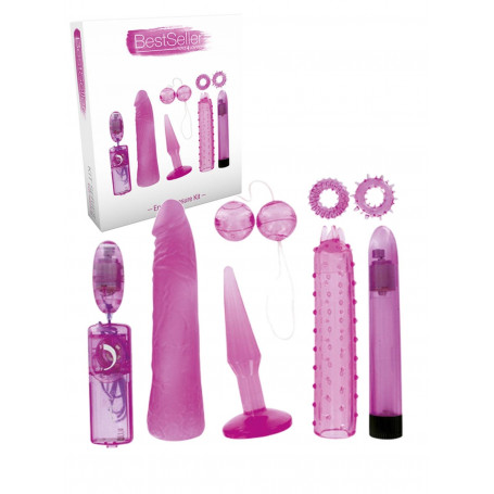 Kit sex toys per giochi erotici di coppia vibratore vaginale pene finto anale