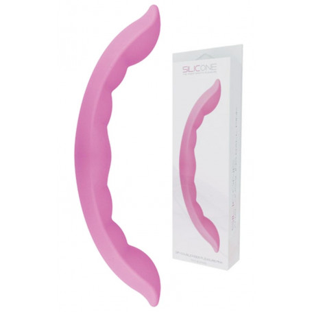 Fallo doppio in silicone realistico pene finto vaginale anale dildo sextoys rosa