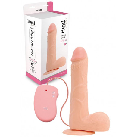 Vibratore vaginale realistico con ventosa e testicoli fallo anale vibrante sexy