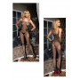 Tutina donna bodystocking a rete intimo aperto sexy fishnet nero catsuit erotica