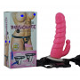 Fallo indossabile doppio stimolatore vaginale anale clitoride dildo strap on sex