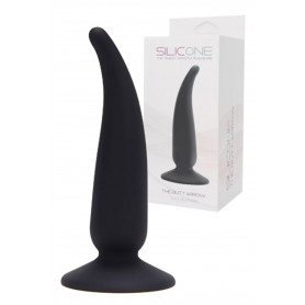 Fallo anale con ventosa dilatatore dildo anal plug butt in silicone nero sextoys