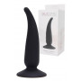 Fallo anale con ventosa dilatatore dildo anal plug butt in silicone nero sextoys