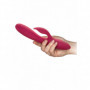 Vibratore rabbit doppio stimolatore vaginale clitoride in silicone ricaricabile