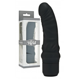 Vibratore vaginale in silicone nero fallo realistico per punto G dildo vibrante