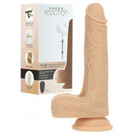 Vibratore vaginale anale in silicone realistico dildo con ventosa e testicoli