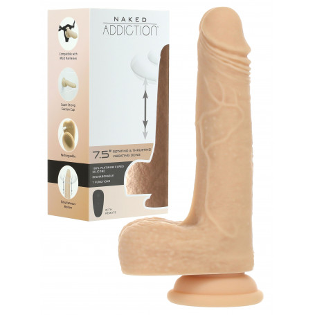 Vibratore vaginale anale in silicone realistico dildo con ventosa e testicoli