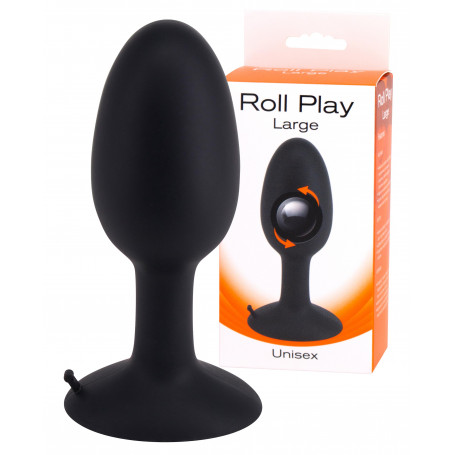 Plug anale nero in silicone con ventosa fallo tappo dilatatore anale uomo donna