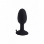 Plug anale nero in silicone con ventosa fallo morbido dilatatore tappo sex black