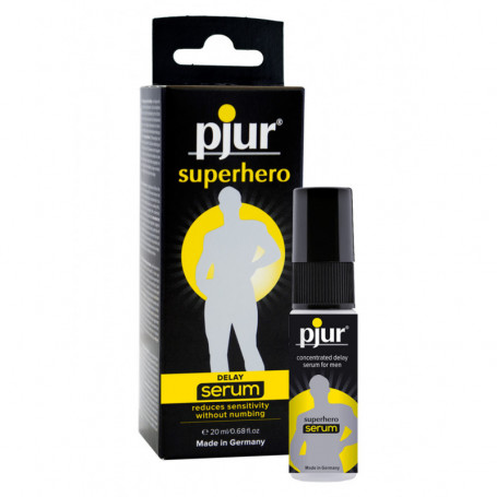 Gel ritardante maschile crema spray per pene contro eiaculazione precoce pjur superhero serum delay