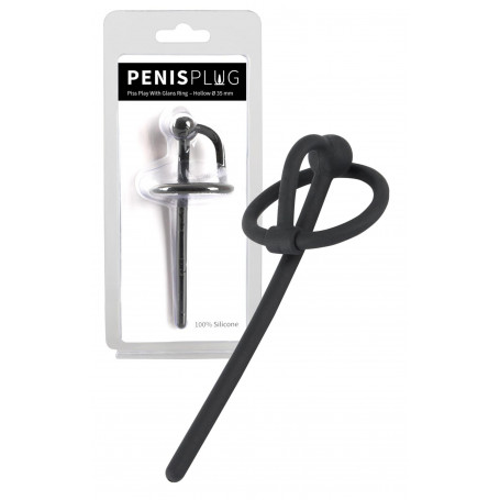 Dilatatore uretrale per pene uomo in silicone con anello fallico penis plug sexy