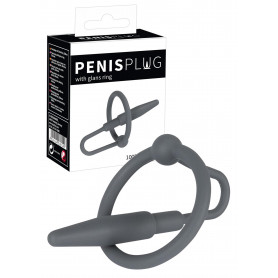 Dilatatore uretrale in silicone penis plug per pene bdsm con anello fallico sexy