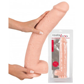Fallo realistico enorme pene finto grande vaginale anale con ventosa e testicoli