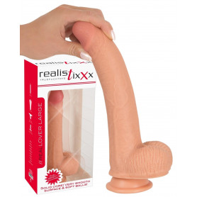 Pene finto realistico grande fallo vaginale anale maxi con ventosa e testicoli