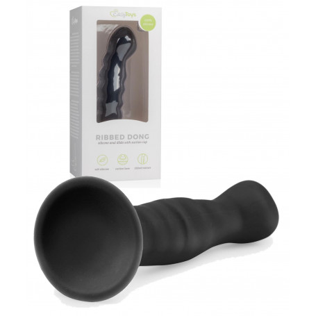 Fallo anale in silicone morbido dildo nero con ventosa pene finto piccolo sextoy