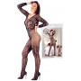 Tutina donna sexy a rete e pizzo bodystocking fishnet intimo aperto catsuit hot