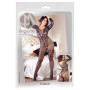 Tutina donna sexy a rete e pizzo bodystocking fishnet intimo aperto catsuit hot
