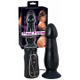 Plug anale vibrante con ventosa e telecomando vibratore fallo dildo nero sextoys