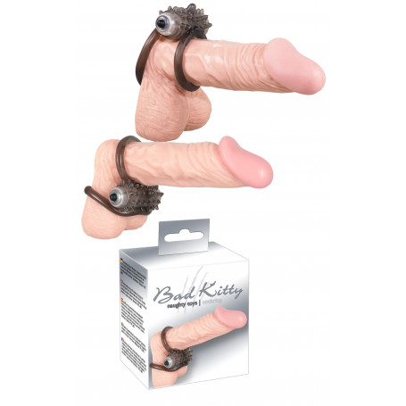 Anello fallico vibrante ritardante per pene umo cock ring doppio stimolatore sex