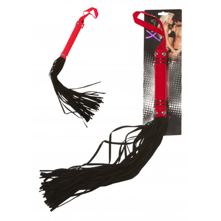 Frusta nera per giochi sadomanso frustino bdsm rosso nero sexy mistress bondage