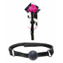 Morso nero bdsm gag ball bondage sexy toys costrittivo sadomaso black restraint