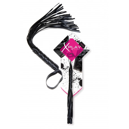 Frusta bdsm sexy fustino nero sadomaso eco pelle bondage sculacciatore fetish