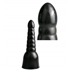 Fallo anale grande pene finto a sfere dildo enorme con ventosa maxi nero morbido