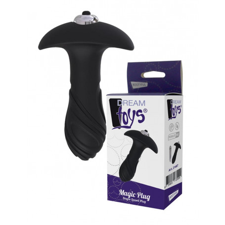 plug anale vibrante nero in silicone vibratore anale fallo piccolo morbido sexy