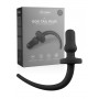 Plug anale grande in silicone nero fallo anal butt con coda dilatatore sex toys
