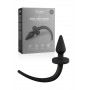 fallo anale in silicone nero stimolatore anal butt plug con coda dilatatore sexy