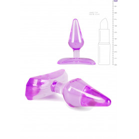 Plug anale mini fallo trasparente dilatatore morbido tappo anal butt stimolatore