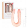 Fallo doppio stimolatore vaginale anale pene finto realistico sexy dildo morbido