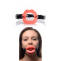 Morso BDSM sexy costrittivo bondage gag ball per uomo donna in silicone ecopelle