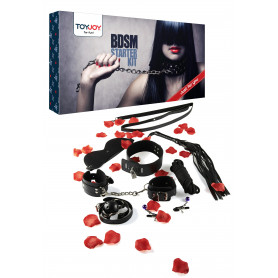 Kit costrittivo bondage corda frusta manette cavigliere bdsm pinze per capezzoli