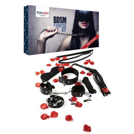 Kit costrittivo bondage corda frusta manette cavigliere bdsm pinze per capezzoli