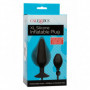 Plug anale gonfiabile fallo con ventosa dildo tappo nero grande dilatatore black