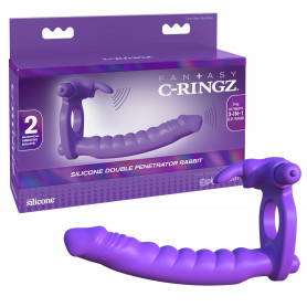 Fallo anale indossabile in silicone dildo pene finto con anello fallico vibrante