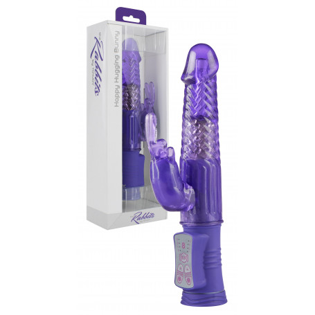 Vibratore rabbit pene finto vaginale e clitoride dildo doppio fallo sex vibrante