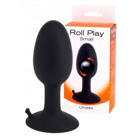 Plug anale nero in silicone con ventosa fallo morbido dilatatore tappo sex black