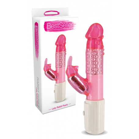 Vibratore rabbit rosa fallo dildo vaginale clitoride pene finto doppio vibrante