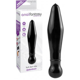 Vibratore anal plug butt nero dilatatore fallo dildo vibrante liscio black big
