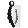 Fallo anale a sfere in silicone nero dildo palline anal butt plug black morbido