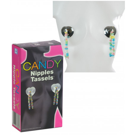 Copricapezzoli caramelle per seno sexy candy nipple tassels per giochi erotici